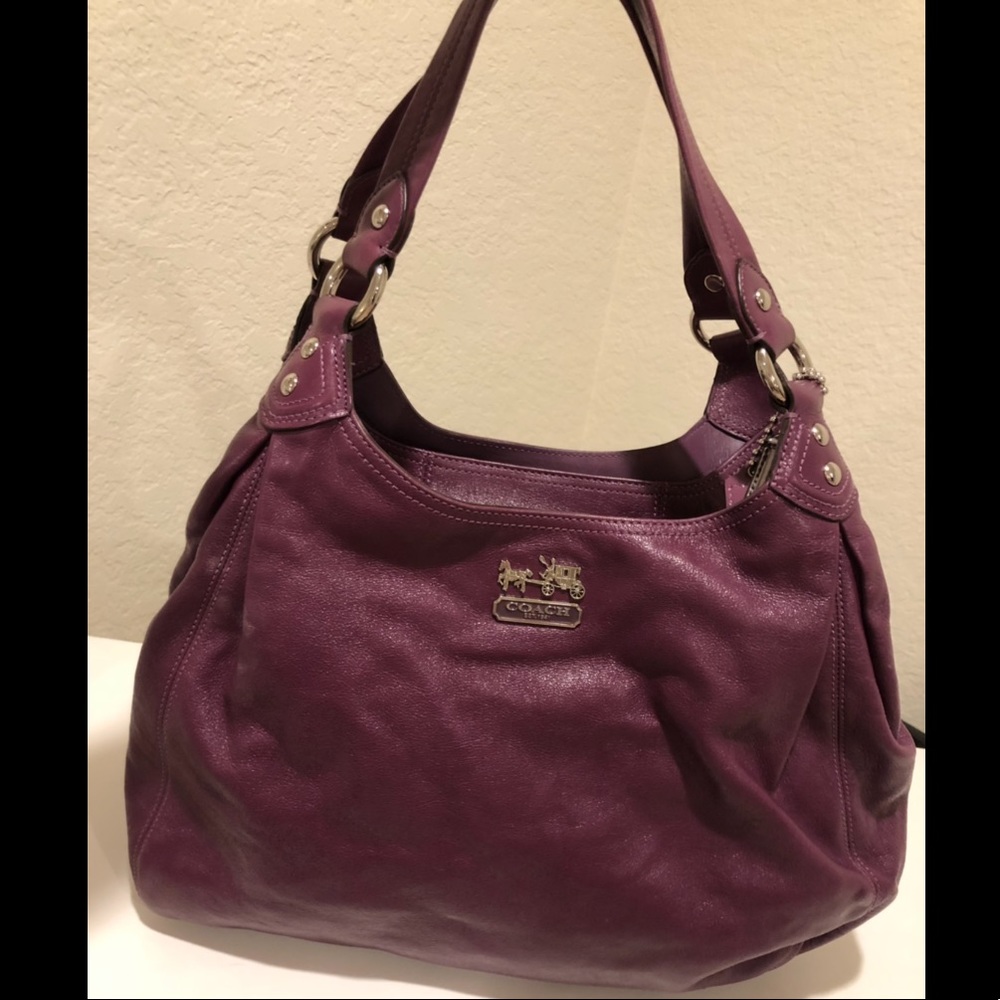Purple Coach bag